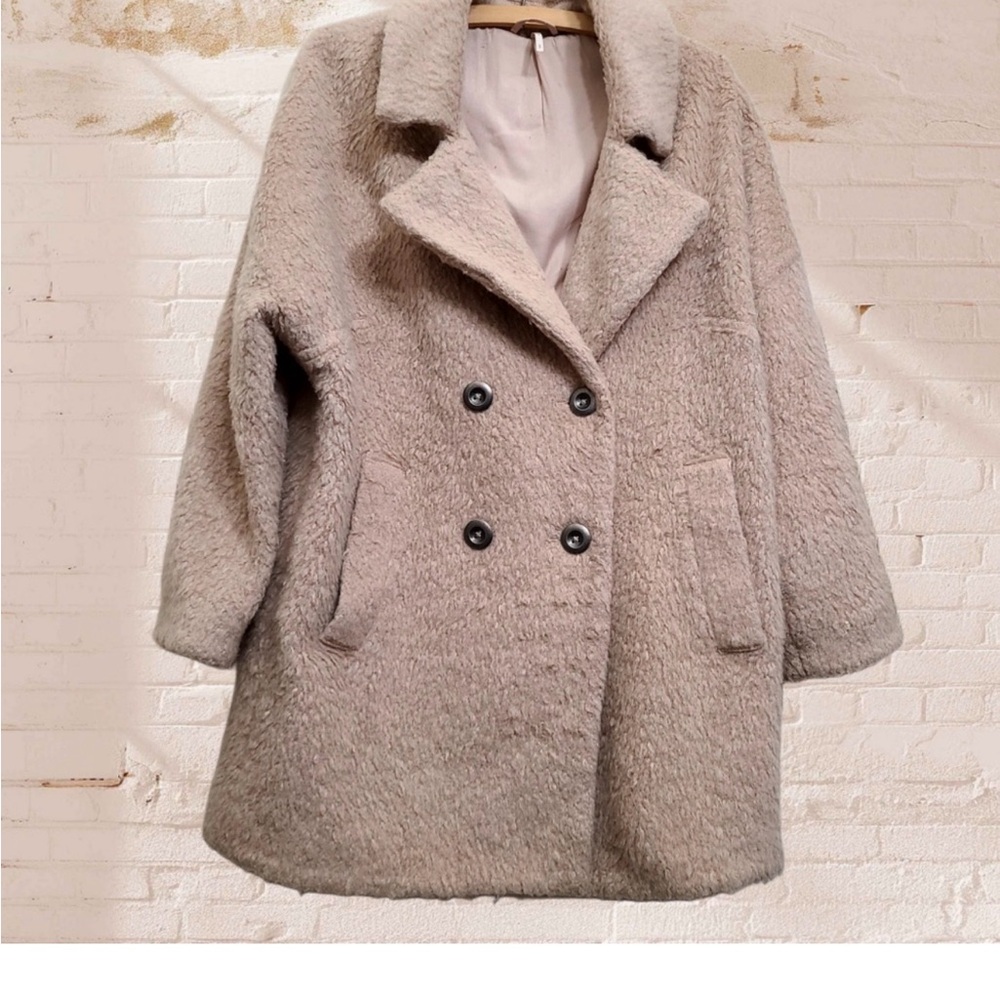 Free People Cream Teddy Jacket